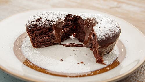 Rote Bete Lava Cakes