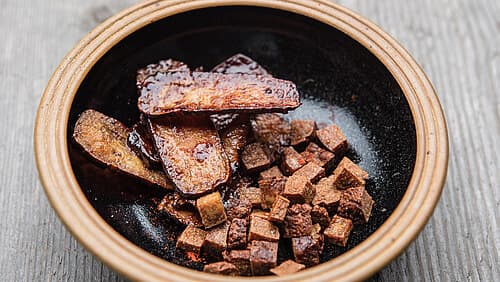 Räuchertofu als Speck