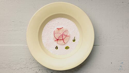 Radieschen-Gazpacho: Finale & Anrichten