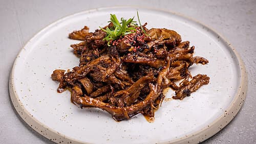 Smoky Bohnen-Tofu-Seitan (im Teriyaki-Stil)