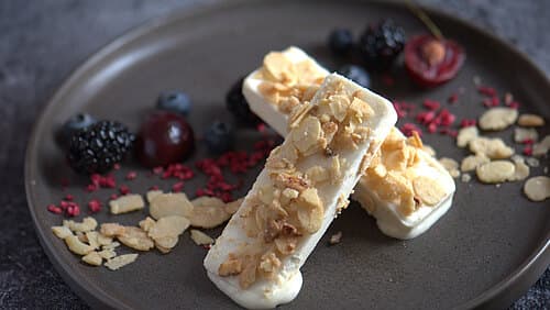 Bienenstich-Eis (Hafer-Pudding-Base)