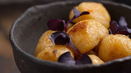 Walnuss-Pilzbraten: Karotten-Gnocchi