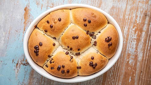 Milchbrötchen mit Chocolate Chips