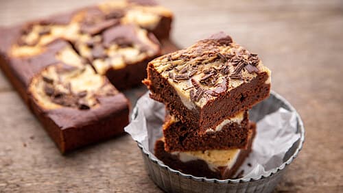 Käsekuchen-Coffee Brownies