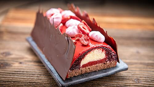 Waldbeer-Schoko-Bûche