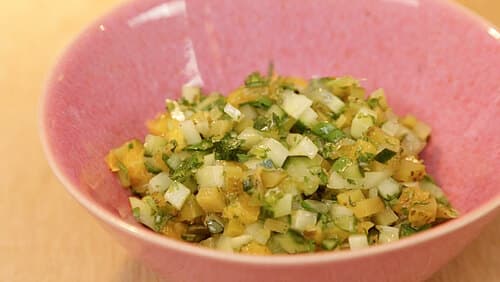 Gurke-Orange-Minz-Salsa Gurke-Orange-Minz-Salsa