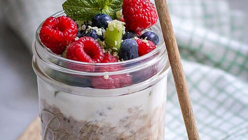 Overnight-Oats „classic“ mit Obst Overnight-Oats „classic“ mit Obst