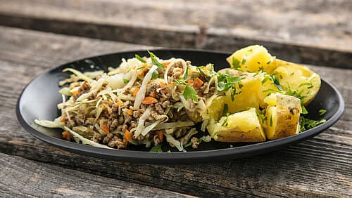 Schmorkraut mit Hack und Kartoffeln Schmorkraut mit Hack und Kartoffeln