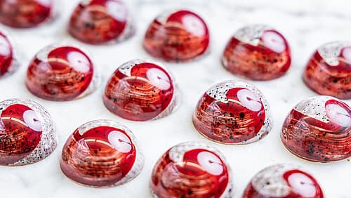 Formpralinen-Ganache mit Fruchtgelee Formpralinen-Ganache mit Fruchtgelee