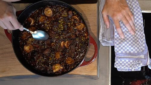 Hauptgang Teil 1: Seitling-Bourguignon Hauptgang Teil 1: Seitling-Bourguignon