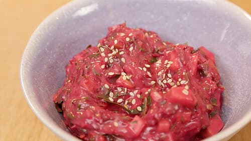 Bete-Apfel-Limette-Chili Joghurt Bete-Apfel-Limette-Chili Joghurt