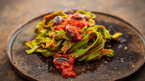 Tagliatelle alla Puttanesca Tagliatelle alla Puttanesca