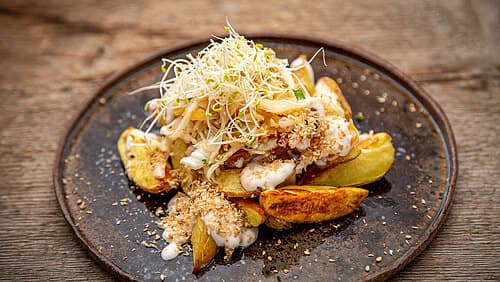 Spicy Fries and Ginger Cabbage Spicy Fries and Ginger Cabbage