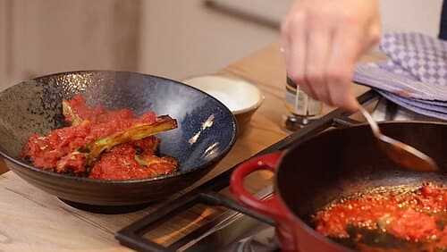 Brokkoli-Steak a la Marinara Brokkoli-Steak a la Marinara