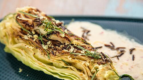 Spitzkohl mit Orangen-Joghurt-Sauce Spitzkohl mit Orangen-Joghurt-Sauce